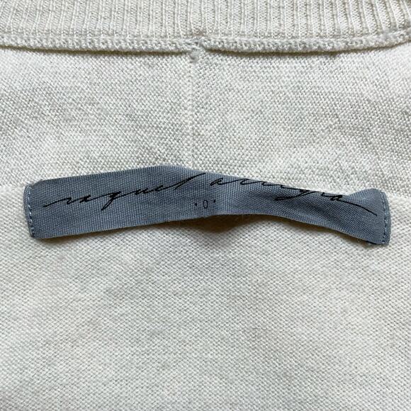 Raquel Allegra Merino Wool Cardigan Cotton Crochet Joshua Tree Rabbit Size 0/XS - Picture 3 of 6